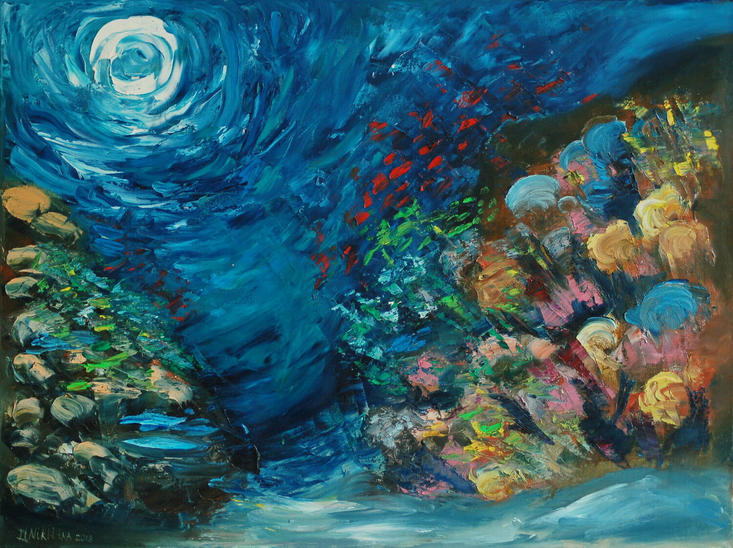 UNDERWATER PAINTING HAPPINES Was Made Underwater By Olga Nikitina (2018 ...