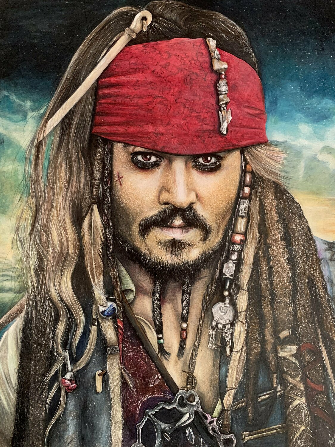 Captain Jack Sparrow by Yuliia Dzhurenko (2016) : Drawing Pencil ...