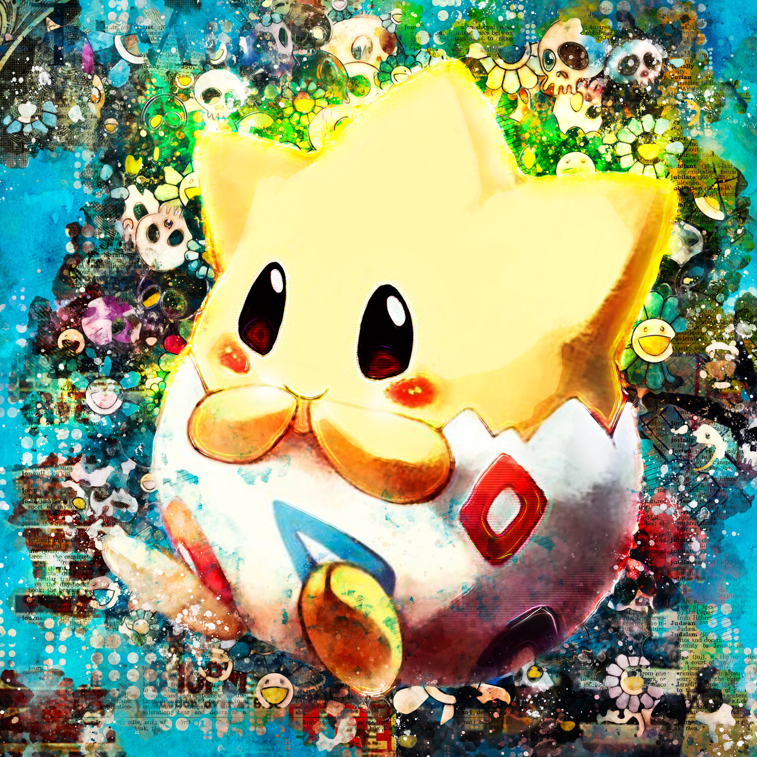 Pokemon : TOGEPI by Benny Arte (2023) : Print Giclée print on Paper ...